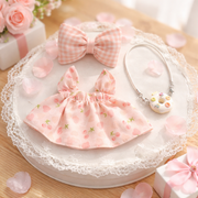 ビッグリボンドレスセット ぬいぐるみ着せ替え服 F6-14