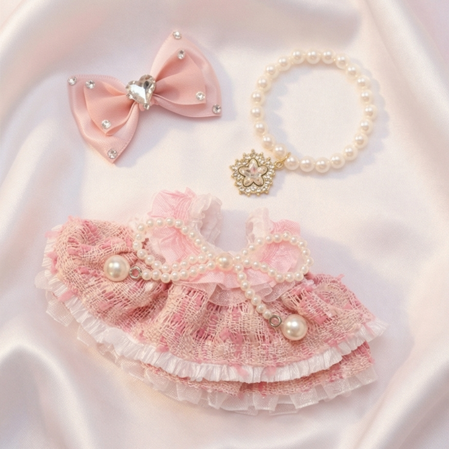 ツイードドレスセット ぬいぐるみ着せ替え服 F6-2